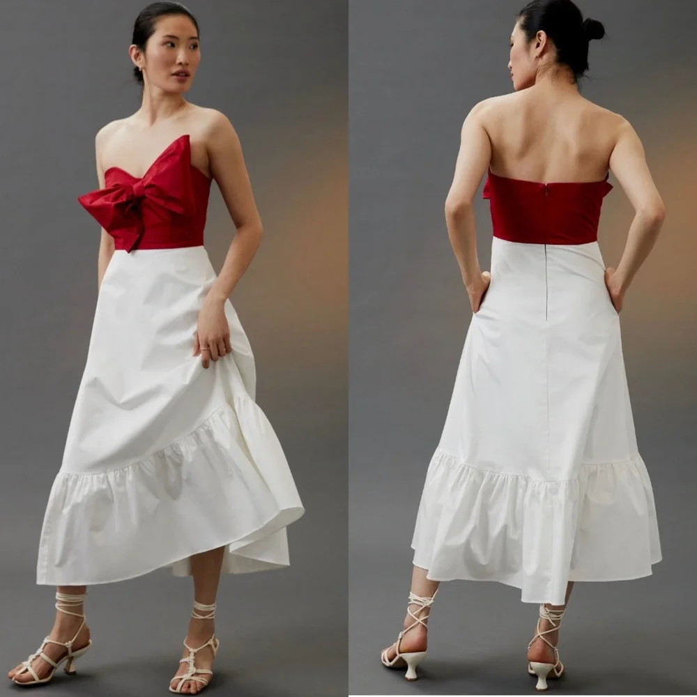 ANTHROPOLOGIE Hutch BOW-TIE Maxi DRESS - Picture 3 of 10